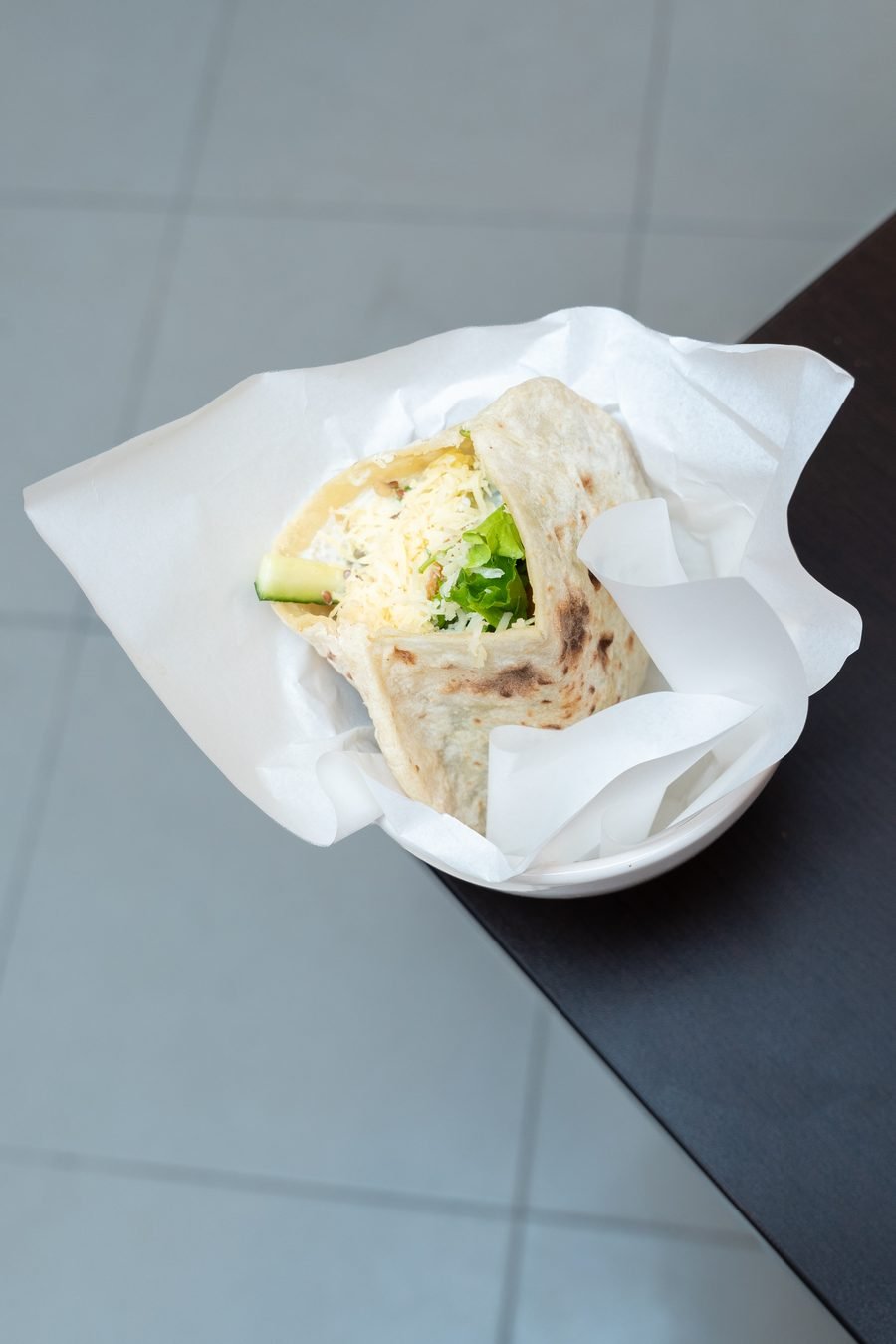 Pitabread wrap at Trisara